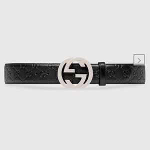 Black Gucci Belt